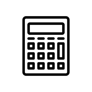 muhasebe vektörü ince çizgi simgesi