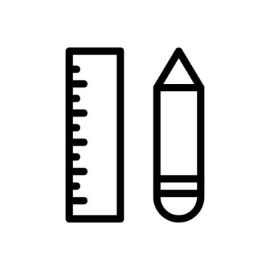 kalem vektörü ince çizgi simgesi
