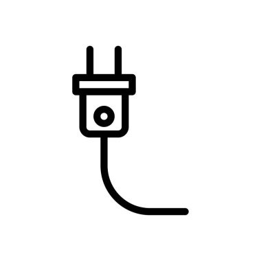 konnektör vektörü ince çizgi simgesi