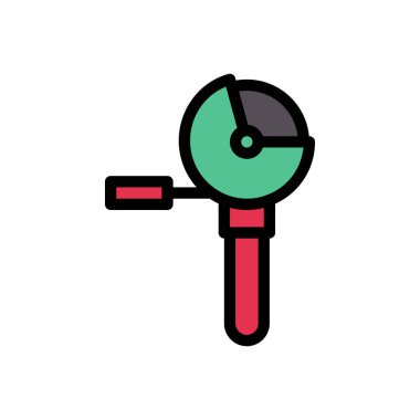 Bıçak vektör renk çizgisi simgesi