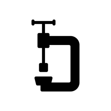 Vektör glyph düz simgesine bas