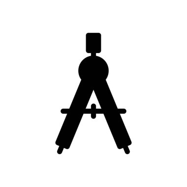 pusula vektör düz simgesi