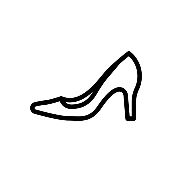 Sandal Vektor Tunn Linje Ikon — Stock vektor
