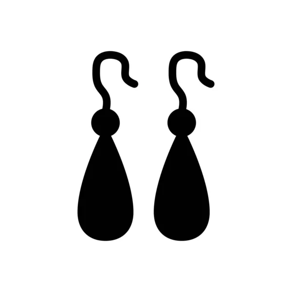 Juwel Vektor Glyphen Flaches Symbol — Stockvektor