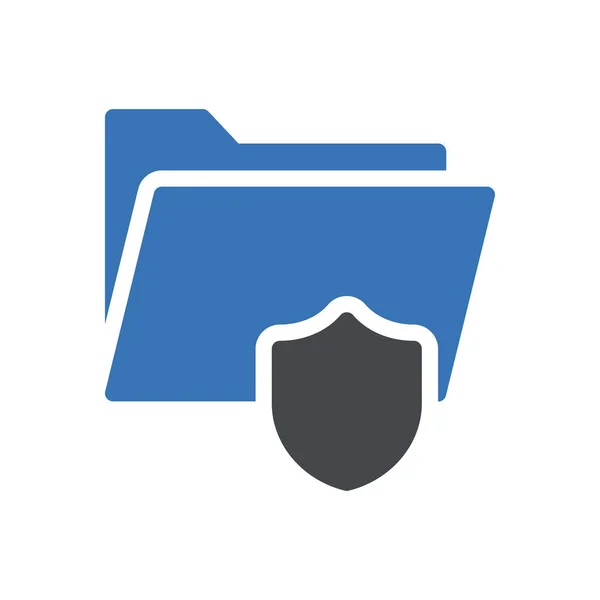 Security Vector Glyph Color Icon — Stock Vector
