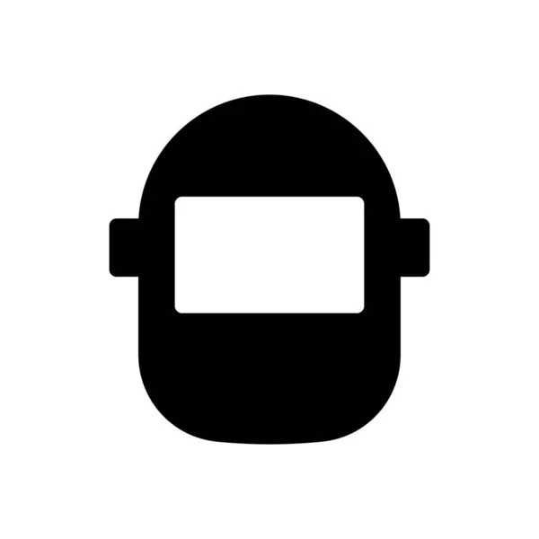 Máscara Vector Glifo Icono Plano — Vector de stock