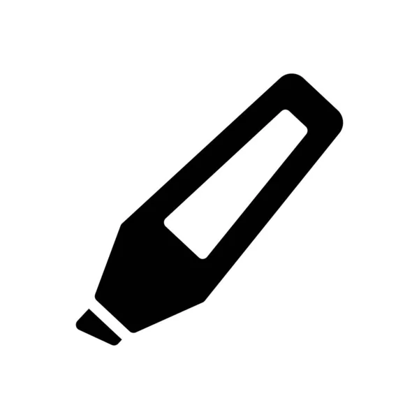 Highlighter Vector Glyph Flat Icon — Stock Vector