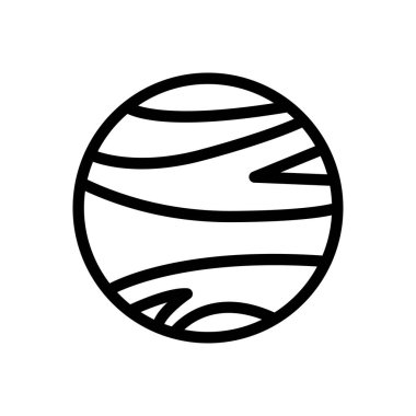 gezegen vektör ince çizgi simgesi