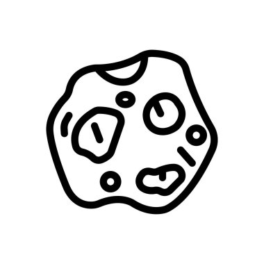 Meteor vektörü ince çizgi simgesi