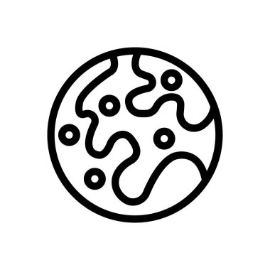 gezegen vektör ince çizgi simgesi