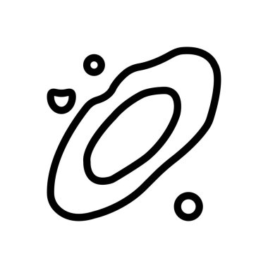 astronomi vektörü ince çizgi simgesi