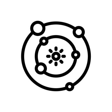 boşluk vektörü ince çizgi simgesi