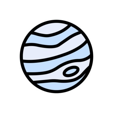 gezegen vektör renk çizgisi simgesi