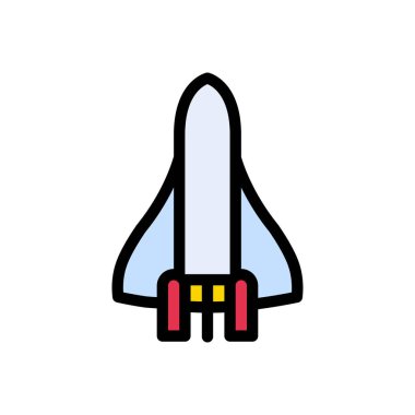 astronomi vektör renk çizgisi simgesi