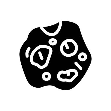 Meteor vektörü düz simgesi