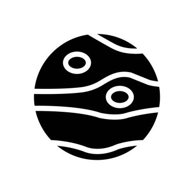 Gezegen vektör düz simgesi