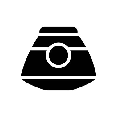 Uzay gemisi vektör simgesi düz simgesi