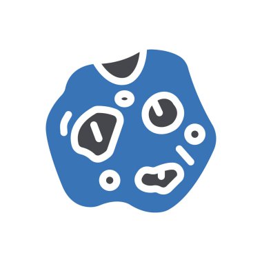 Meteor vektörü renk simgesi