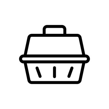 hayvan vektörü ince çizgi simgesi