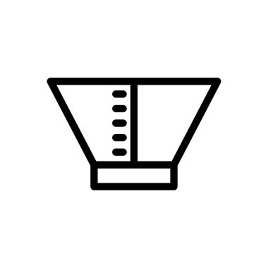 yiyecek vektörü ince çizgi simgesi