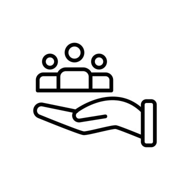 takım vektör ince çizgi simgesi