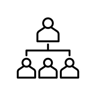 grup vektörü ince çizgi simgesi