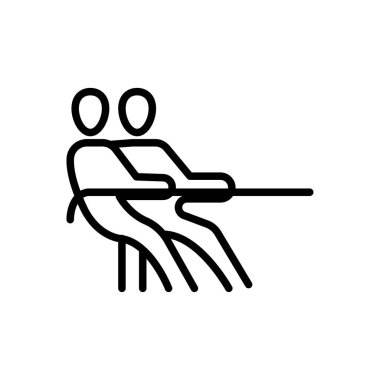 grup vektörü ince çizgi simgesi