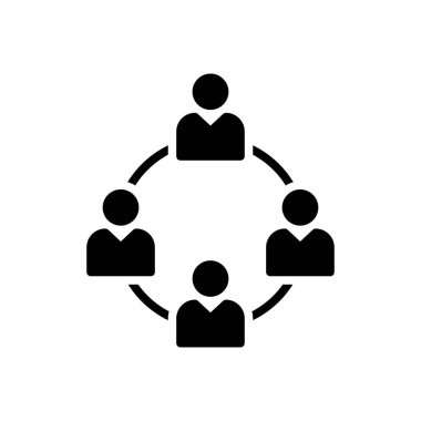 grup vektör simgesi düz simge