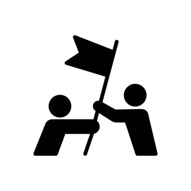 hedef vektör düz simge