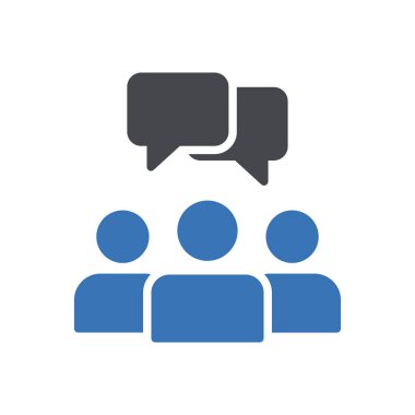 tartışma vektörü renk simgesi