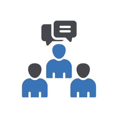 sohbet vektörü renk simgesi