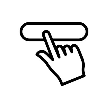 Vektör ince çizgi simgesine tıklayın