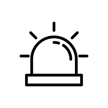 acil vektör ince çizgi simgesi