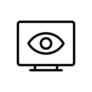 görünür vektör ince çizgi simgesi