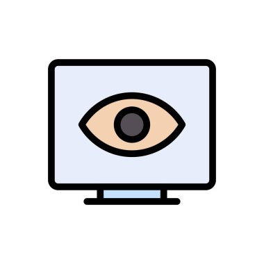 görünür vektör renk çizgisi simgesi