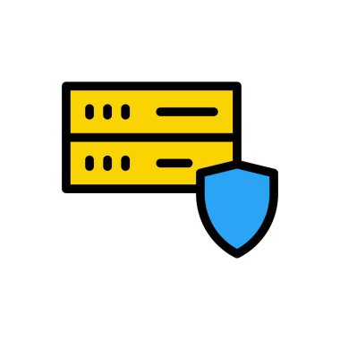 veritabanı vektör renk çizgisi simgesi