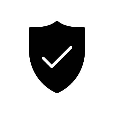 Kalkan vektörü düz simgesi