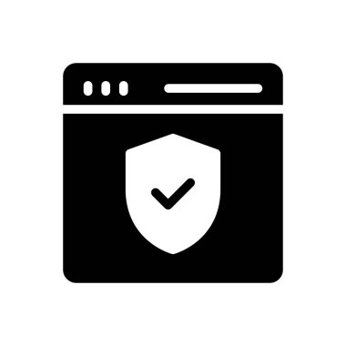 vektör düz simgesini kilitle