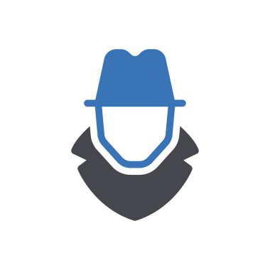 hacker vektör renk simgesi