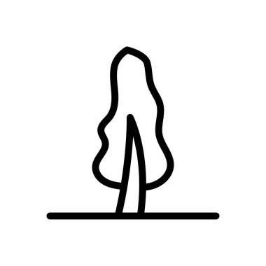 Doğa vektörü ince çizgi simgesi