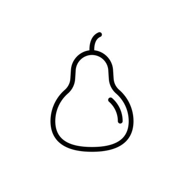 meyve vektörü ince çizgi simgesi