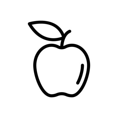 meyve vektörü ince çizgi simgesi