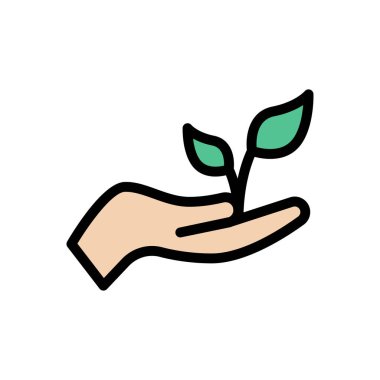 doğa vektörü renk çizgisi simgesi