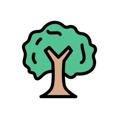 doğa vektörü renk çizgisi simgesi