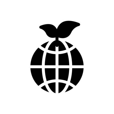 dünya vektör düz simgesi