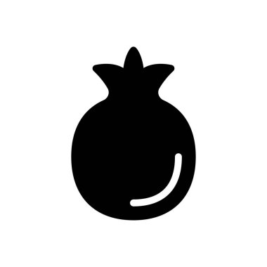 meyve vektörü düz simgesi