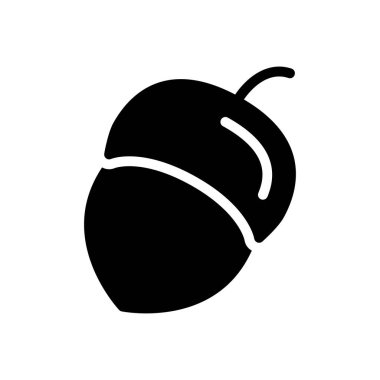 kuru meyve vektörü kabartması düz simge