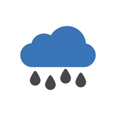 bulut vektörü renk simgesi