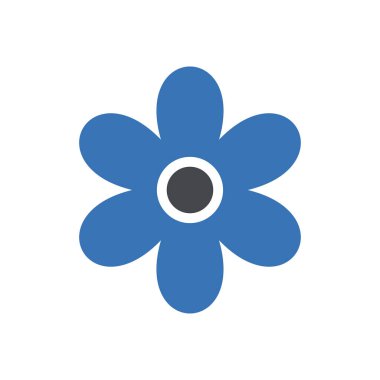 çiçek vektörü renk simgesi