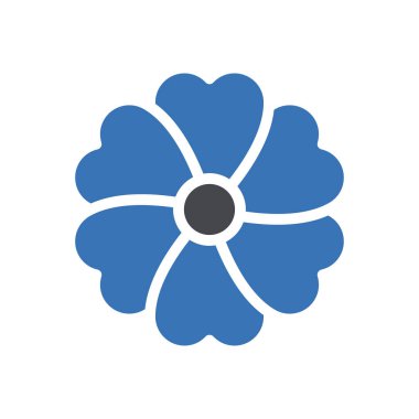 çiçek vektörü renk simgesi